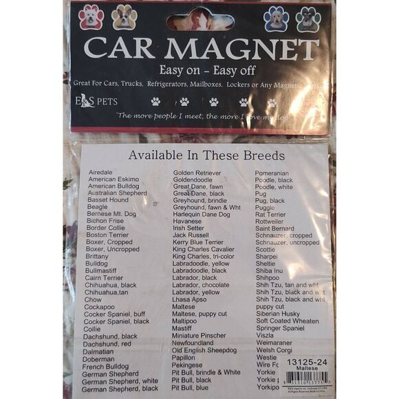 Mastese Car Magnet paw print Magnet Car Truck Fridge - Picture 2 of 2